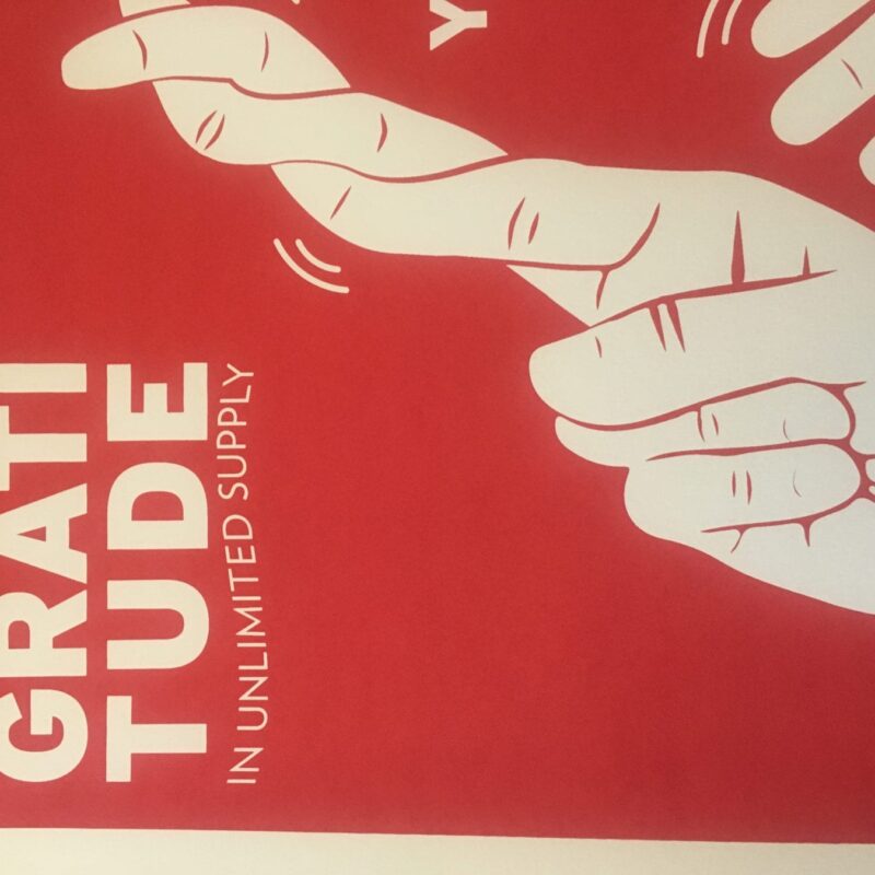 GRATITUDE | Hand Signals | Screenprint | Signed an Numbered - Image 6