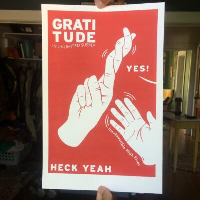 GRATITUDE | Hand Signals | Screenprint | Signed an Numbered