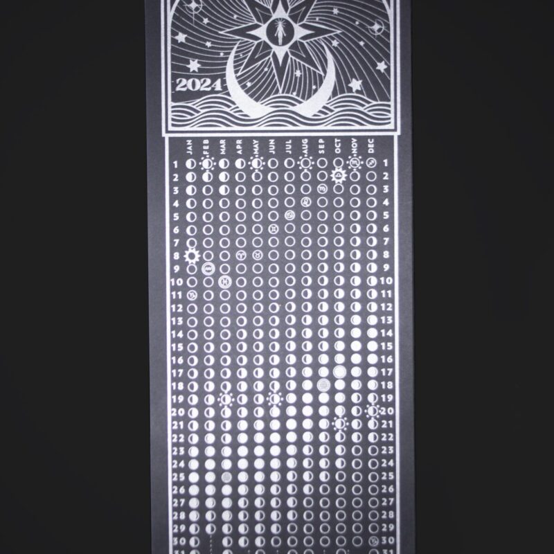2024 LUNAR CALENDAR - Tan and Black - Image 2
